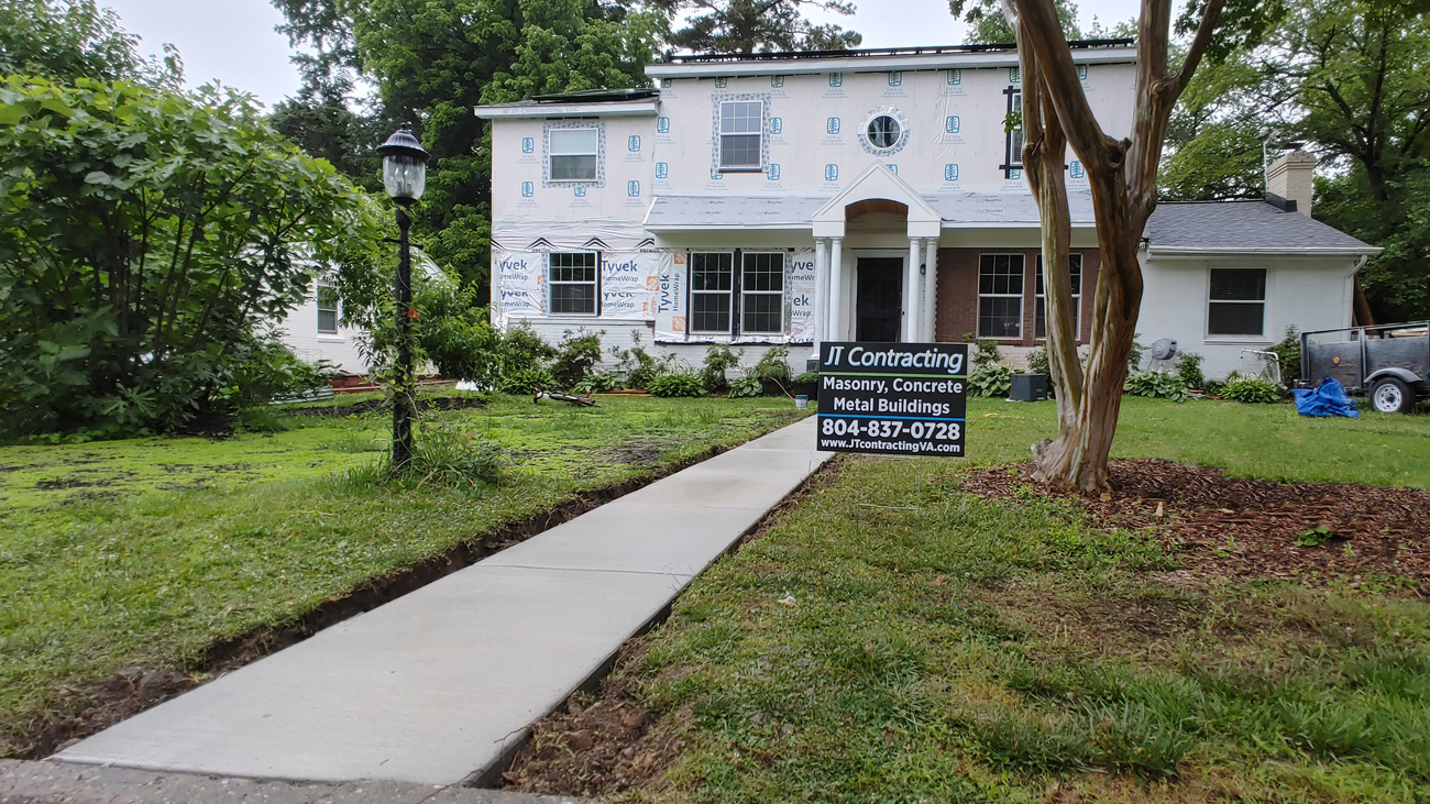 Concrete Walkway - Front of House
